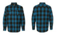 Burnside 8210 Flannel Shirt - Blue/Black Buffalo Burnside 8210 Flannel Shirt - Blue/Black Buffalo