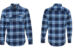 Burnside 8210 Flannel Shirt - Blue/White Burnside 8210 Flannel Shirt - Blue/White