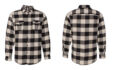 Burnside 8210 Flannel Shirt - Ecru/Black Buffalo Burnside 8210 Flannel Shirt - Ecru/Black Buffalo
