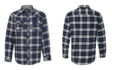 Burnside 8210 Flannel Shirt Navy: Grey Burnside 8210 Flannel Shirt Navy: Grey