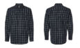 Burnside 8210 Flannel Shirt Navy: White Burnside 8210 Flannel Shirt Navy: White