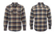 Burnside B8210 Mens Plaid Flannel Shirt Brown