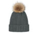 Port Authority C990 Faux Fur Pom Beanie Storm Grey