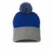 Sportsman SP15 12 Pom Pom Cuffed Beanie - Royal/Light Heather