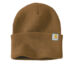 Carhartt Watch Cap 2.0 customized with your logo or patch. Carhartt Watch Cap 2.0 beanie in Carhartt Brown shown on a white background, featuring the signature Carhartt label on the cuff. Customizable with embroidered or woven patches for branded workwear.