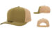 10 10 Hats 615 5 Panel Performance Cap Green Tan