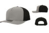 10 10 Hats 615 5 Panel Performance Cap Grey Black
