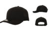 10 10 Hats 616 6 Panel Performance Cap - Black