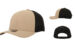 10 10 Hats 616 6 Panel Performance Cap - Khaki/Black