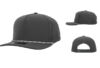10 10 Hats R615 5 Panel Rope Hat Dark Grey