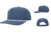 10 10 Hats R615 5 Panel Rope Hat - Deep Blue