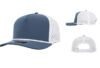 10 10 Hats R615 5 Panel Rope Hat Deep - Blue White