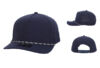 10 10 Hats R615 5 Panel Rope Hat - Navy