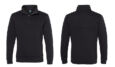 J. America Quilted Half Snap Pullover - Black J. America Quilted Half Snap Pullover - Black