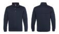 J. America Quilted Half Snap Pullover Navy J. America Quilted Half Snap Pullover - Navy