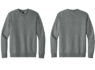 DT6104 District Fleece Custom Crewneck Grey Frost