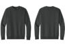 DT6104 District Fleece Custom Crewneck Heathered Charcoal
