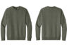DT6104 District Fleece Custom Crewneck Heathered Olive