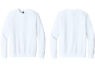 DT6104 District Fleece Custom Crewneck White