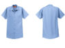 SP24 Red Kap Industrial Short Sleeve Work Shirt Light Grey 1