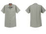 SP24 Red Kap Industrial Short Sleeve Work Shirt Light Grey