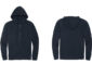 District Fleece Full Zip Hoodie DT6102 Newnavy