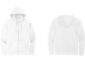 District Fleece Full Zip Hoodie DT6102 White