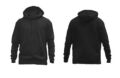 Royal Apparel 13155 Cotton Pullover USA Made Hoodie Black
