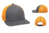 Outdoor Cap RGR 360M Trucker Hats Charcoal NeonOrange