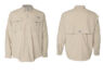 212463 Columbia PFG Bahama Long Sleeve Fishing Shirts Fossil