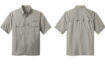 Custom Eddie EB602 Eddie Bauer Short Sleeve Performance Fishing Shirts Driftwood