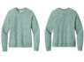 DT6105 District Fleece Women's Crewneck Sweatshirts Heathered Dusty Sage