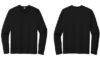 ST420LS Sport Tek Performance Long Sleeve Tshirts Black