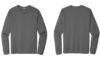 ST420LS Sport Tek Performance Long Sleeve Tshirts Dark Smokey Grey