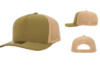 10 10 Hats 615 5 Panel Performance Cap Green Tan