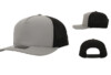 10 10 Hats 615 5 Panel Performance Cap Grey Black