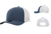 10 10 Hats 616 6 Panel Performance Cap - Deep Blue White