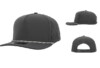 10 10 Hats R615 5 Panel Rope Hat Dark Grey
