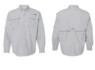 212463 Columbia PFG Bahama Long Sleeve Fishing Shirts Cool Grey