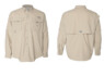 212463 Columbia PFG Bahama Long Sleeve Fishing Shirts Fossil