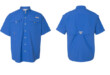 212464 Columbia Bahama Short Sleeve Fishing Shirt<br>Color: Vivid Blue 212464 Columbia Bahama Short Sleeve Fishing ShirtColor: Vivid Blue