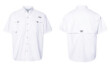 212464 Columbia Bahama Short Sleeve Fishing Shirt<br>Color: White 212464 Columbia Bahama Short Sleeve Fishing ShirtColor: White