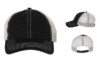 47' Brand 4710 Trawler Cap Unstructured Trucker Black:Stone