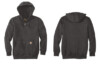 Carbon Heather Custom Carhartt Hoodie CT100614 Rain Defender Paxton Heavyweight Hooded Zip Front Sweatshirt
