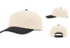 Cream Black Richardson R356 5 Panel Gramps Hat