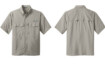 Custom Eddie EB602 Eddie Bauer Short Sleeve Performance Fishing Shirts Driftwood