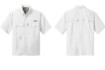 Custom Eddie EB602 Eddie Bauer Short Sleeve Performance Fishing Shirts White