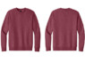 DT6104 District Fleece Custom Crewneck Heathered Cardinal