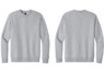 DT6104 District Fleece Custom Crewneck Light Heather Grey