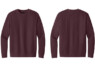DT6104 District Fleece Custom Crewneck Plum